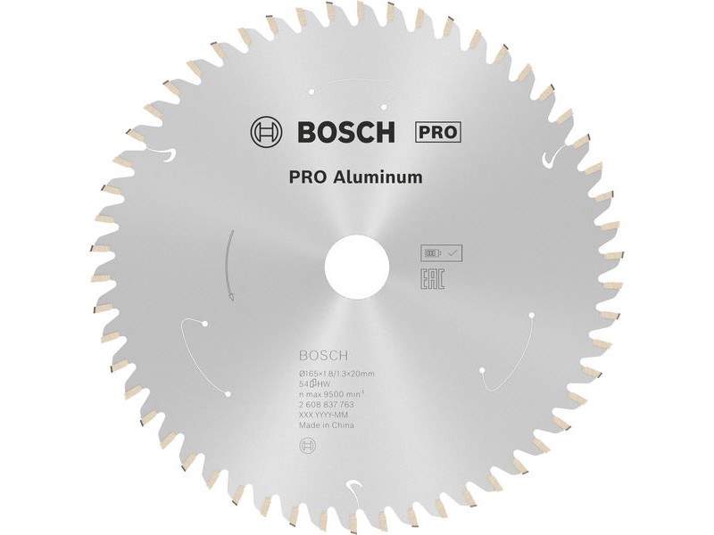 Žagin list Bosch, Dimenzije: 165x20x1,8/1,3mm, Zob: 54, 2608837763